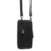 Leather Phone Pouch Black Salta