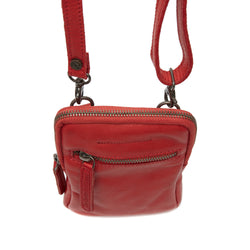 Leather Phone Pouch Red Salta