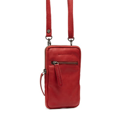 Leather Phone Pouch Red Salta