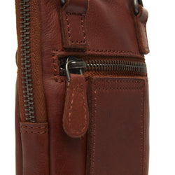 Leather Phone Pouch Cognac Salta