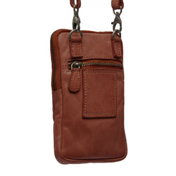 Leather Phone Pouch Cognac Salta