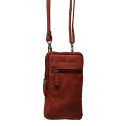 Leather Phone Pouch Cognac Salta