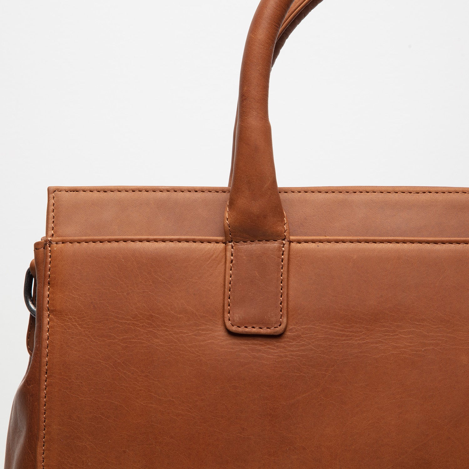 Cognac leather handbag online