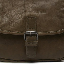 Leather Schoulder bag Olive Green Irma