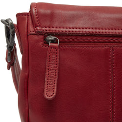 Leather Schoulder bag Red Irma