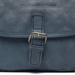 Leather Schoulder bag Navy Irma