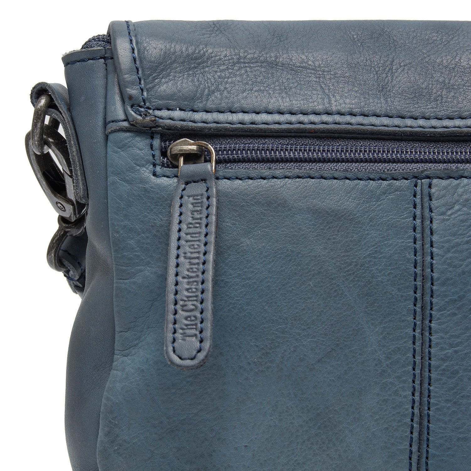 Leather Schoulder bag Navy Irma