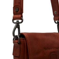 Leather Schoulder bag Cognac Irma