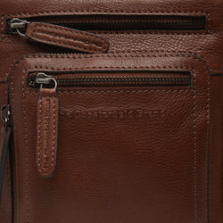 Leather Shoulder bag Cognac Ancona