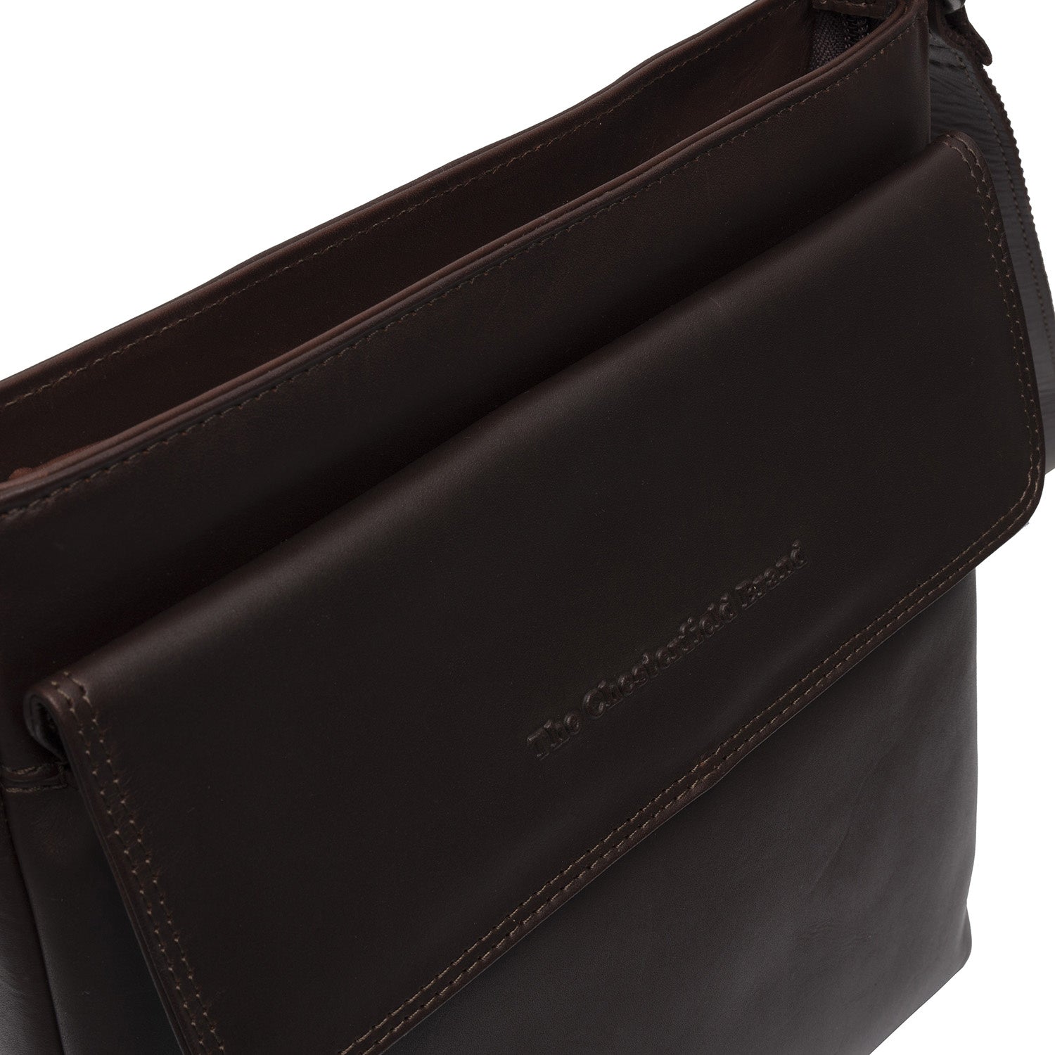 Leather Shoulder Bag Brown Essen