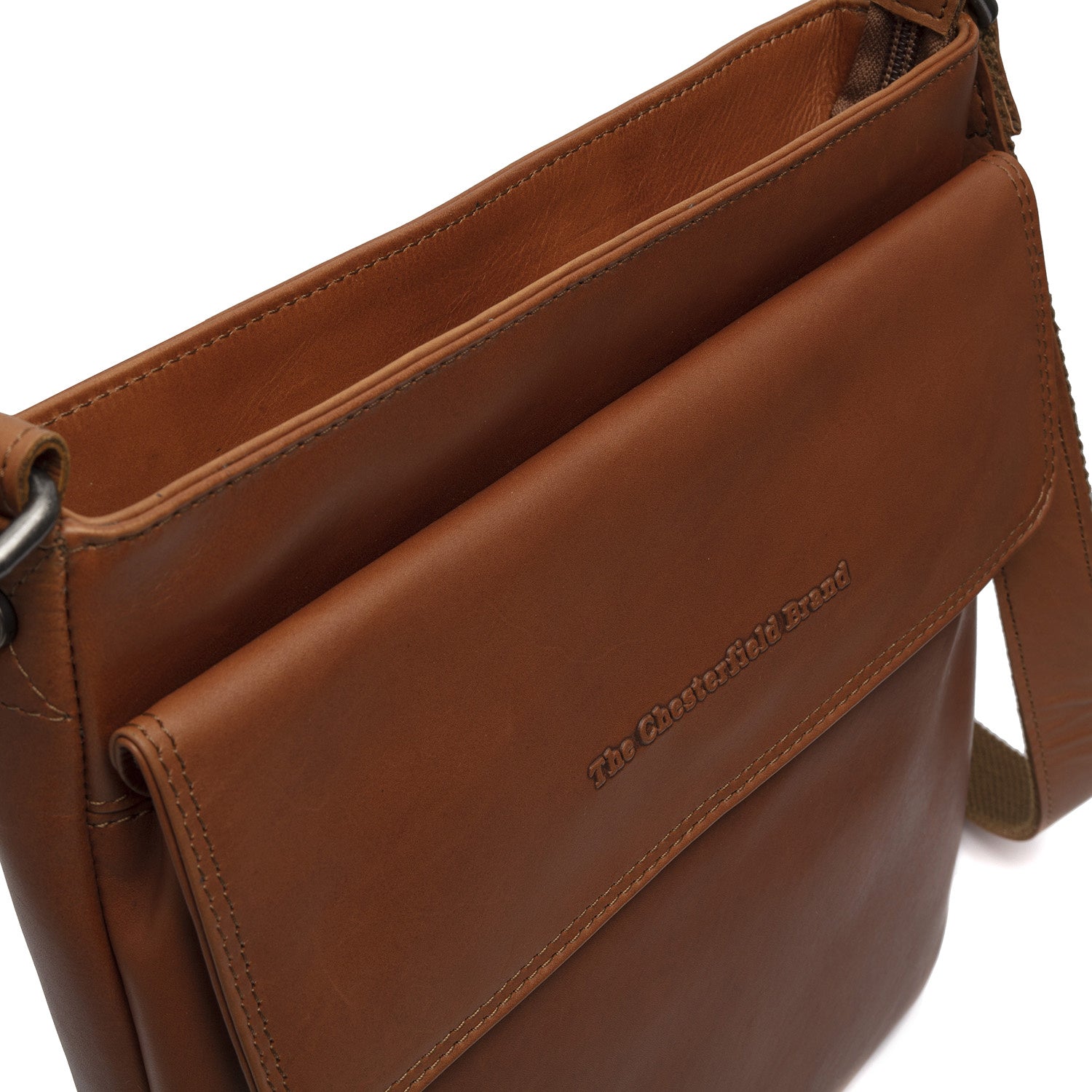 Leather Shoulder Bag Cognac Essen