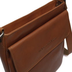 Leather Shoulder Bag Cognac Essen