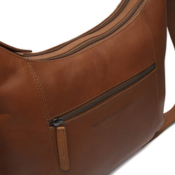 Leather Shoulder Bag Cognac Arlette