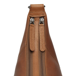 Leather Shoulder Bag Cognac Arlette