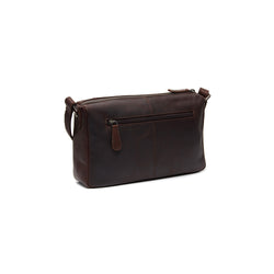 Leather Shoulder Bag Brown Alberta