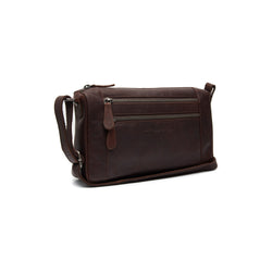 Leather Shoulder Bag Brown Alberta