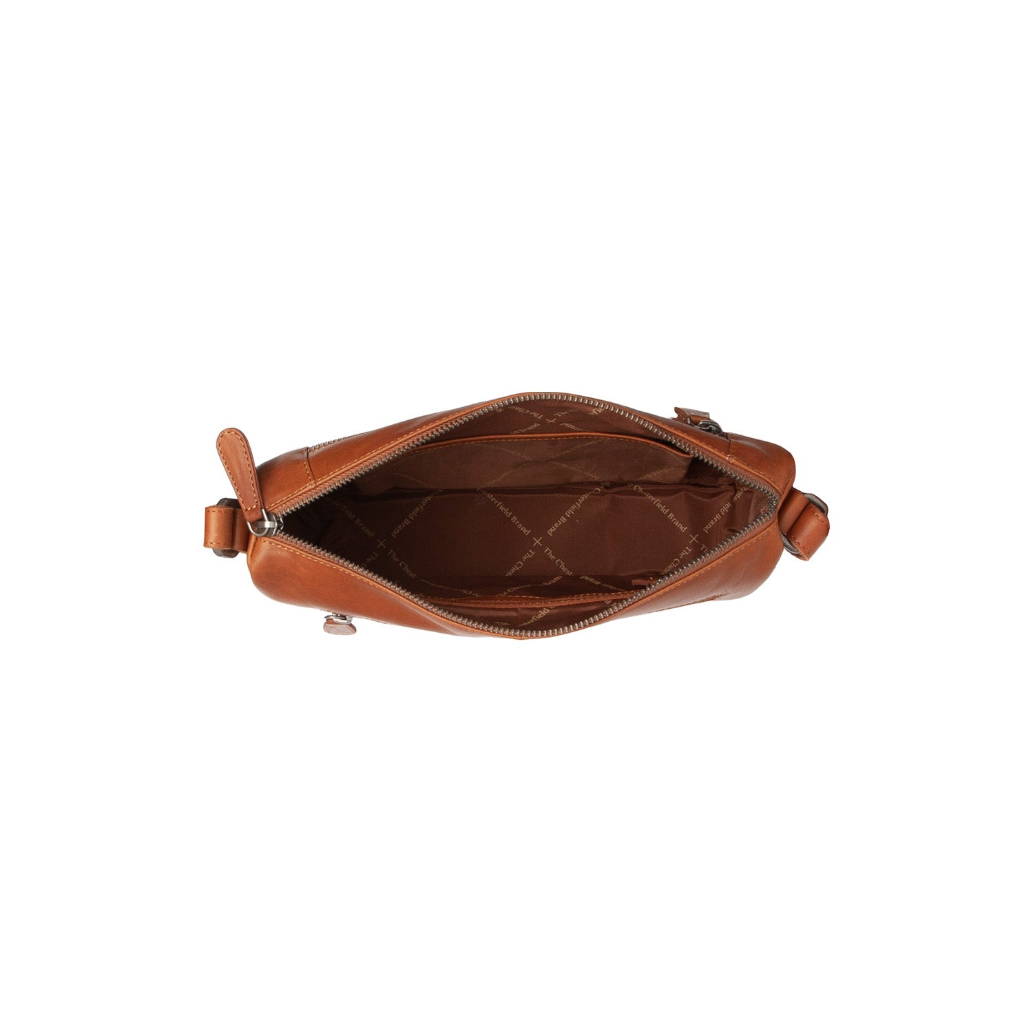 Leather Shoulder Bag Cognac Alberta