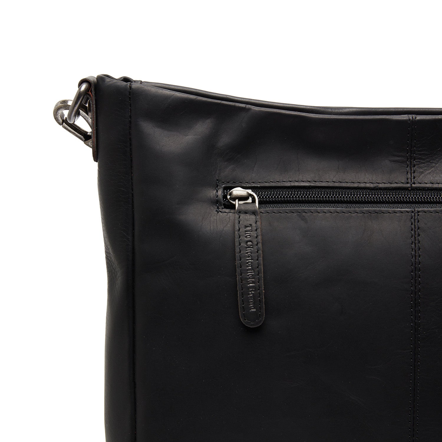 Leather Shoulder Bag Black Regina