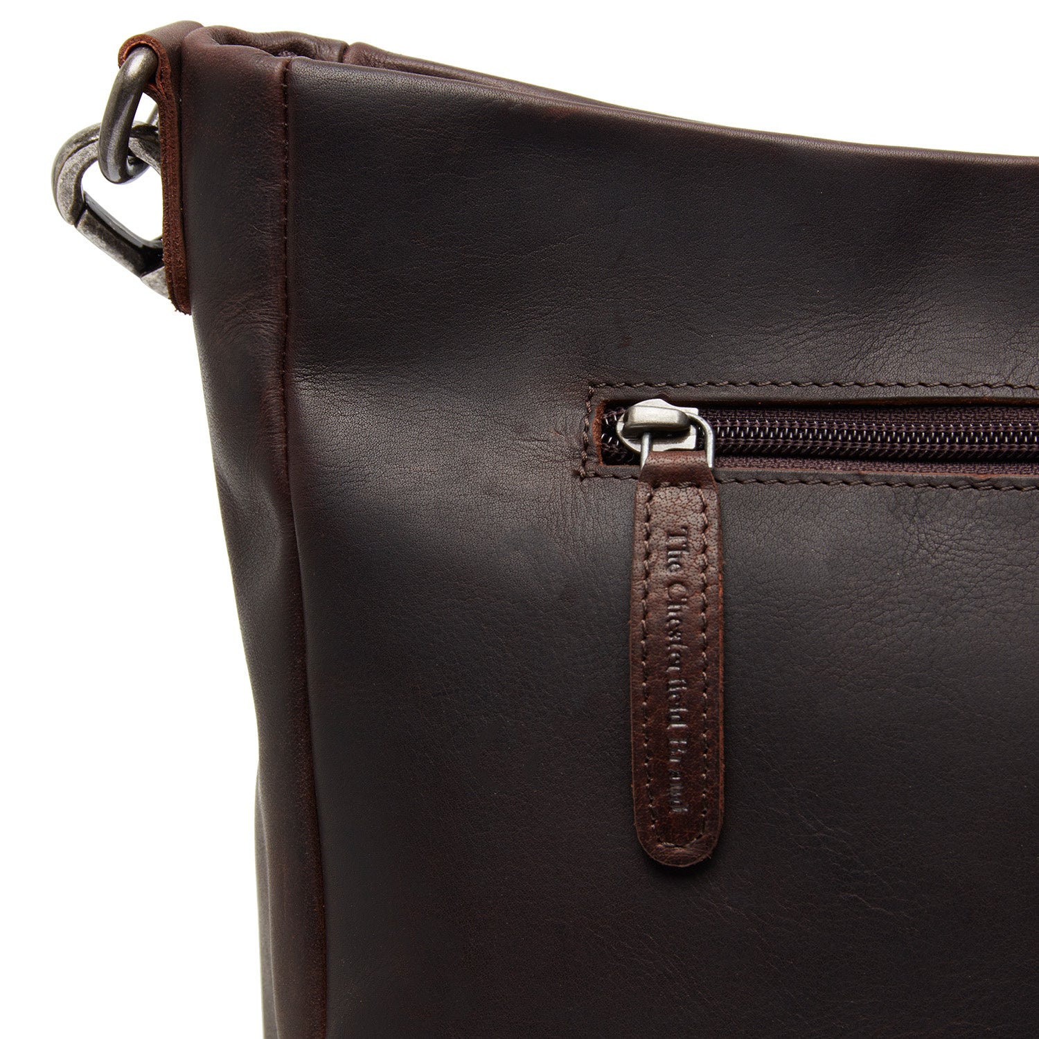 Leather Shoulder Bag Brown Regina