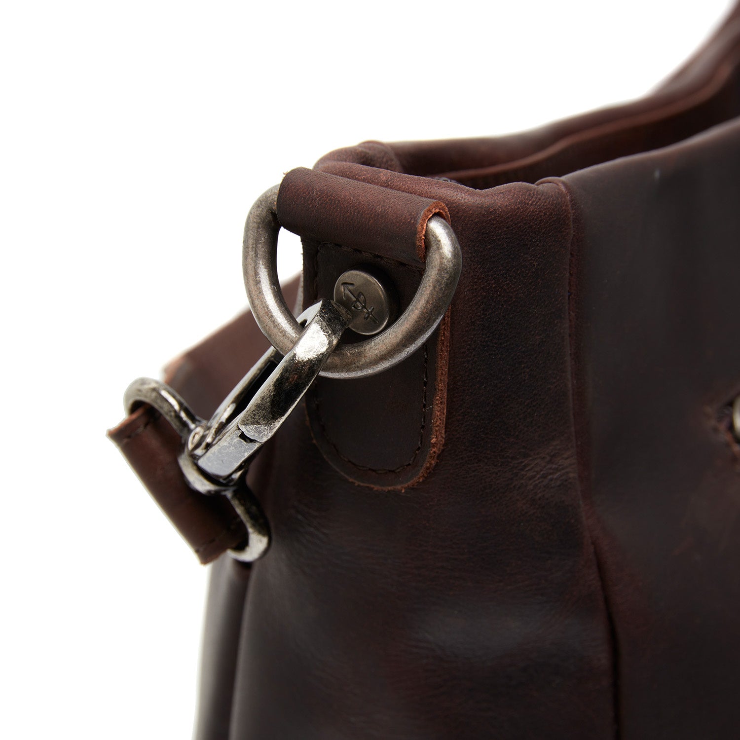 Leather Shoulder Bag Brown Regina