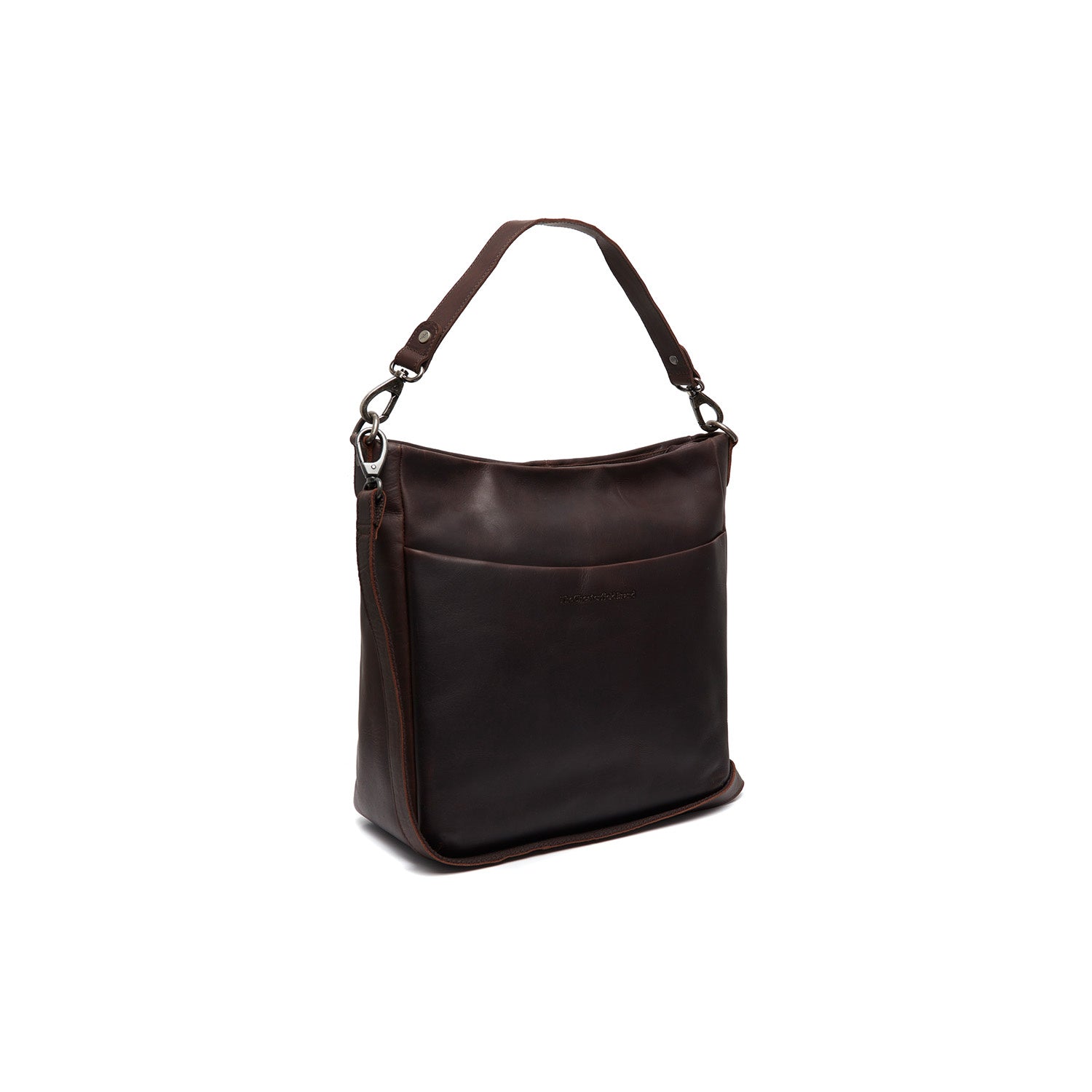 Leather Shoulder Bag Brown Regina