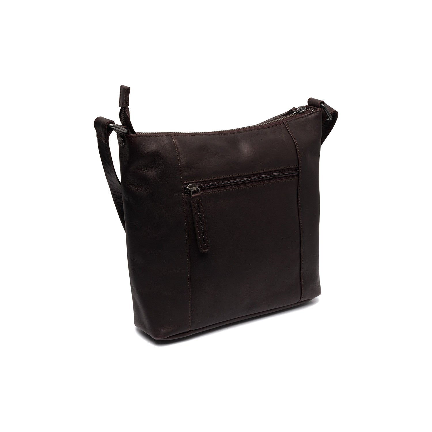 Leather Shoulder Bag Brown Vervins