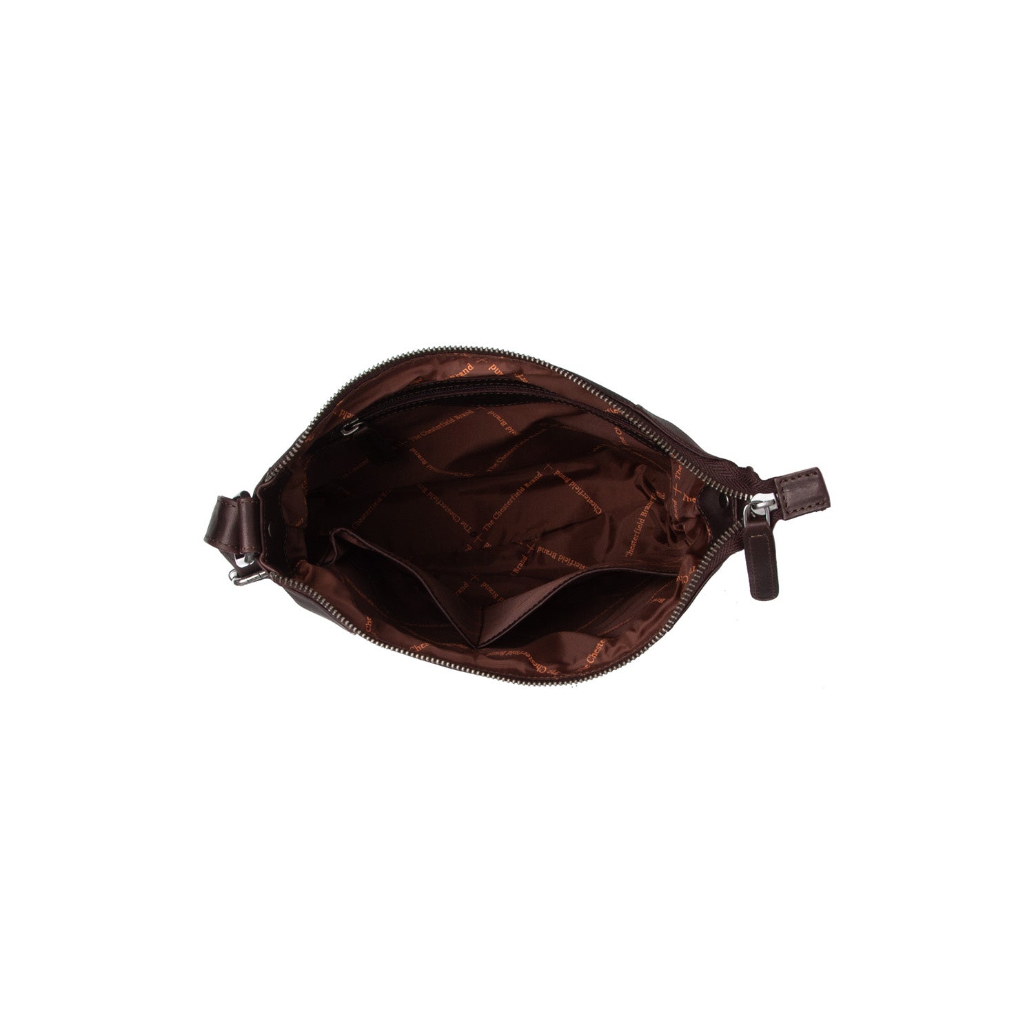 Leather Shoulder Bag Brown Vervins