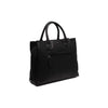 Leather Shoulder Bag Black Passau