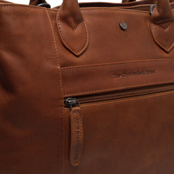 Leather Shoulder Bag Cognac Passau