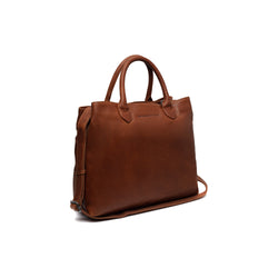 Leather Shoulder Bag Cognac Passau