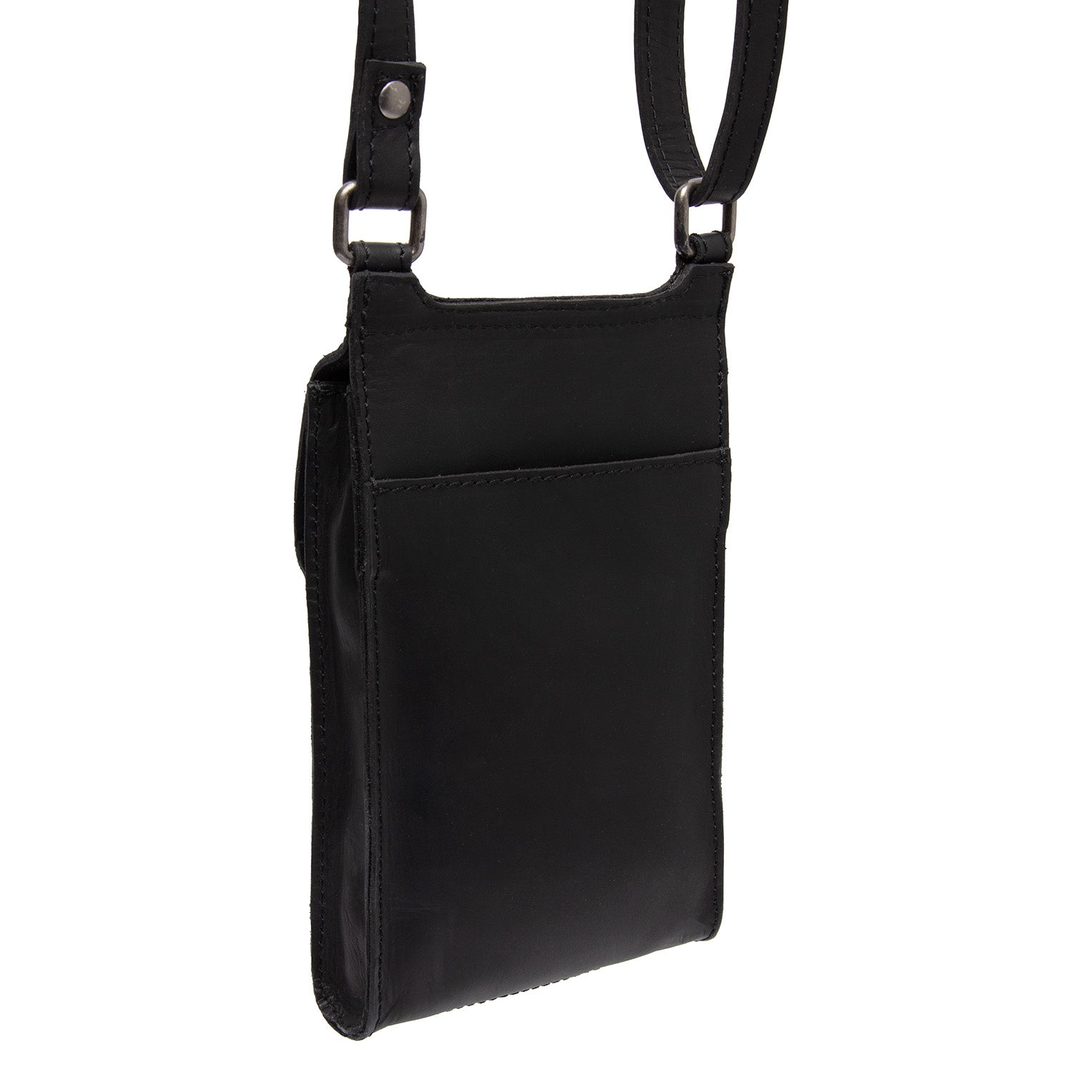 Leather Shoulder Bag Black Nebra