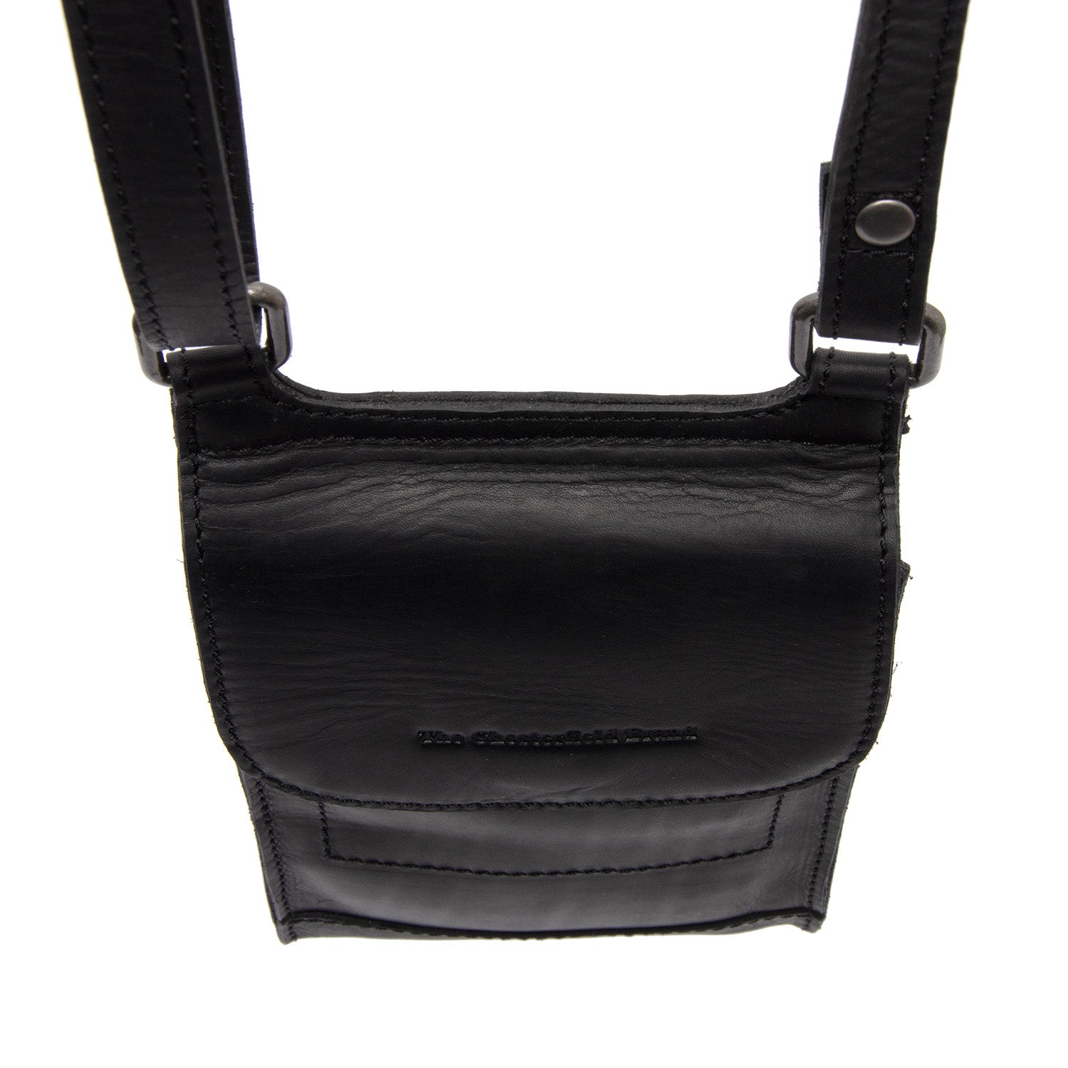 Leather Shoulder Bag Black Nebra