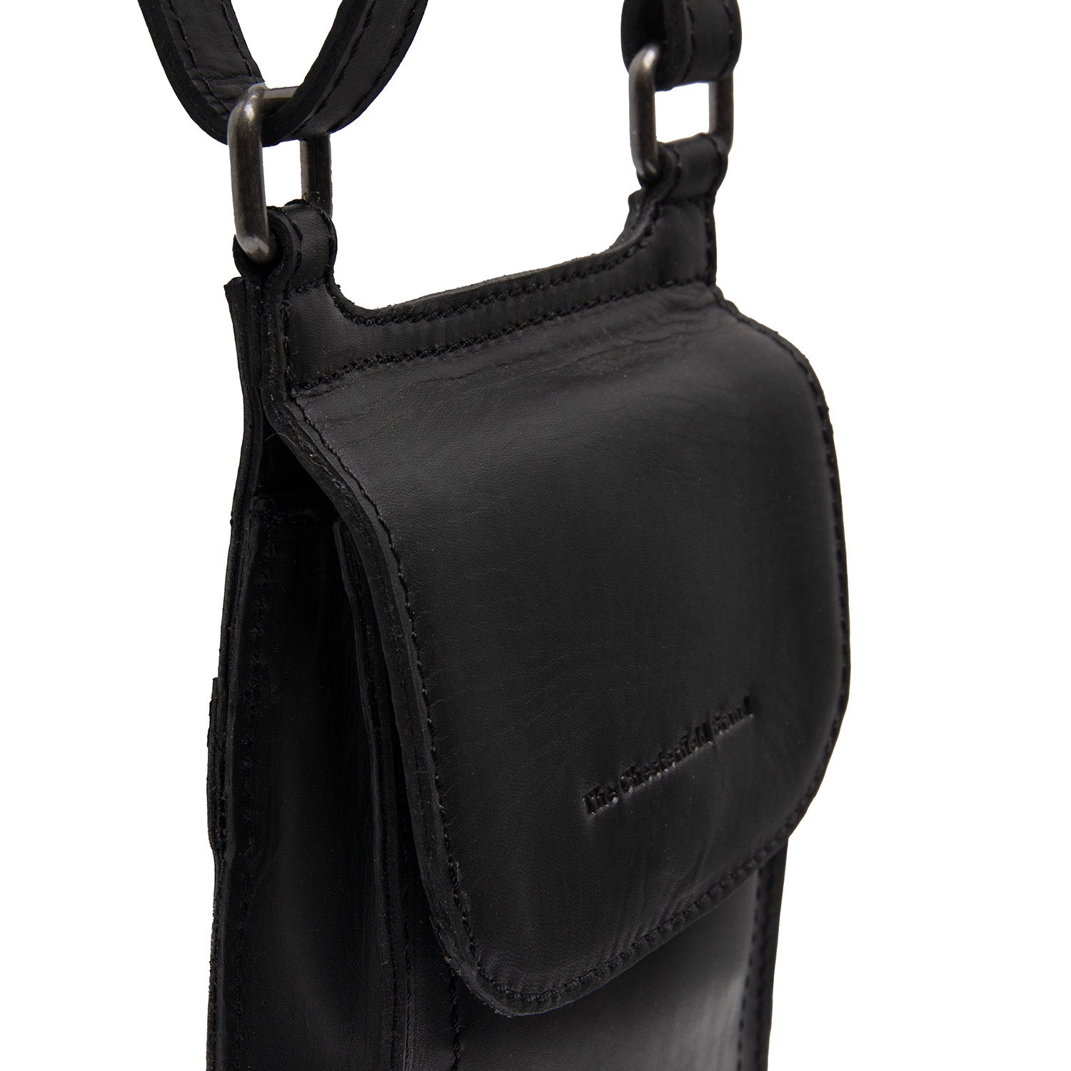 Leather Shoulder Bag Black Nebra