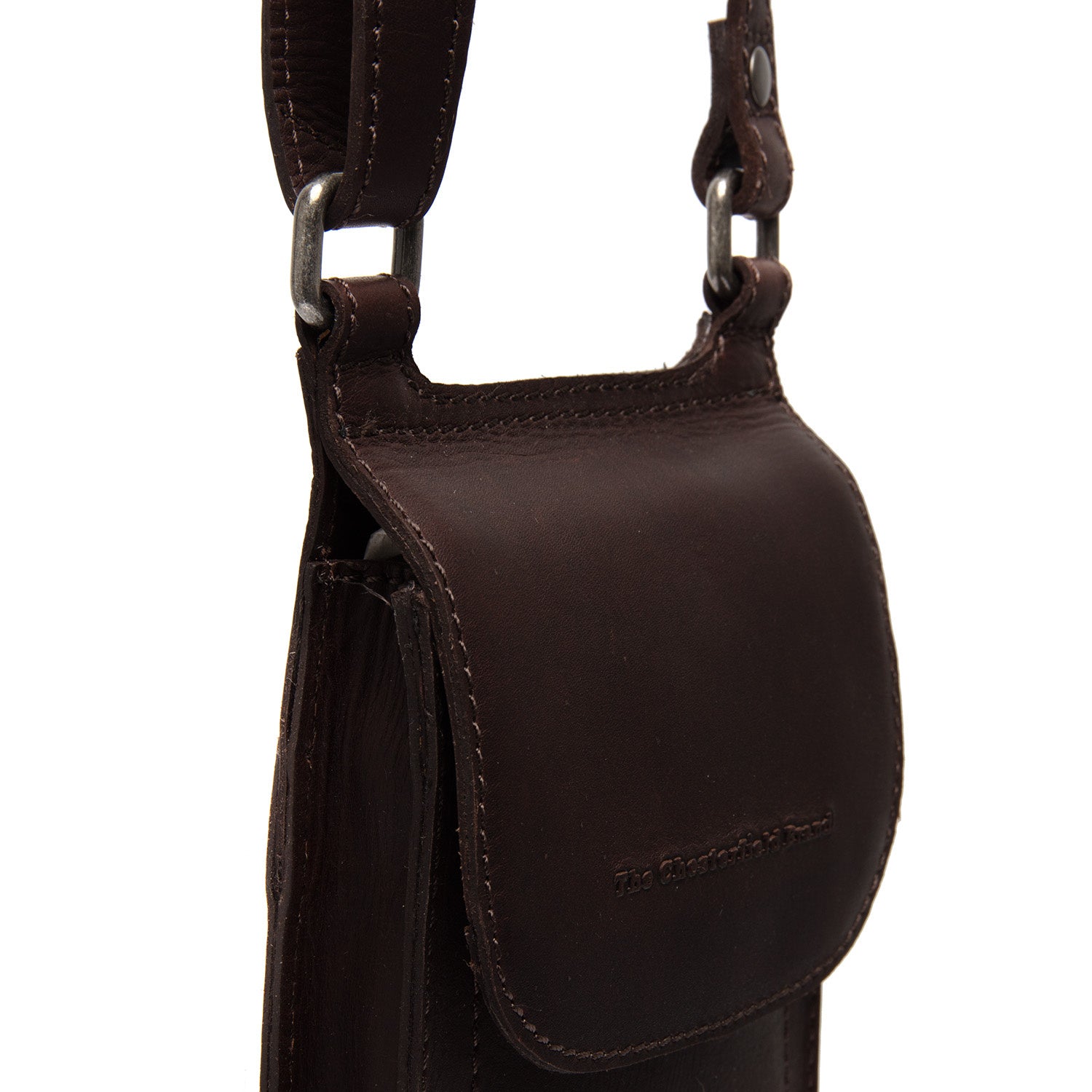 Leather Shoulder Bag Brown Nebra