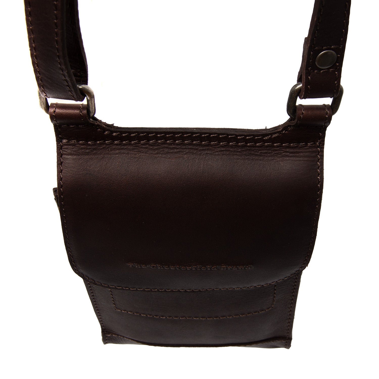 Leather Shoulder Bag Brown Nebra