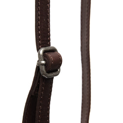 Leather Shoulder Bag Brown Nebra