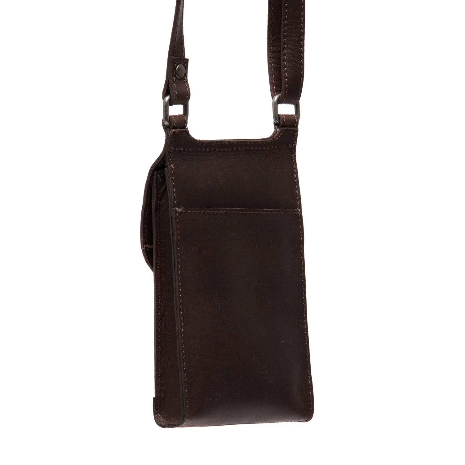 Leather Shoulder Bag Brown Nebra