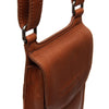 Leather Shoulder Bag Cognac Nebra