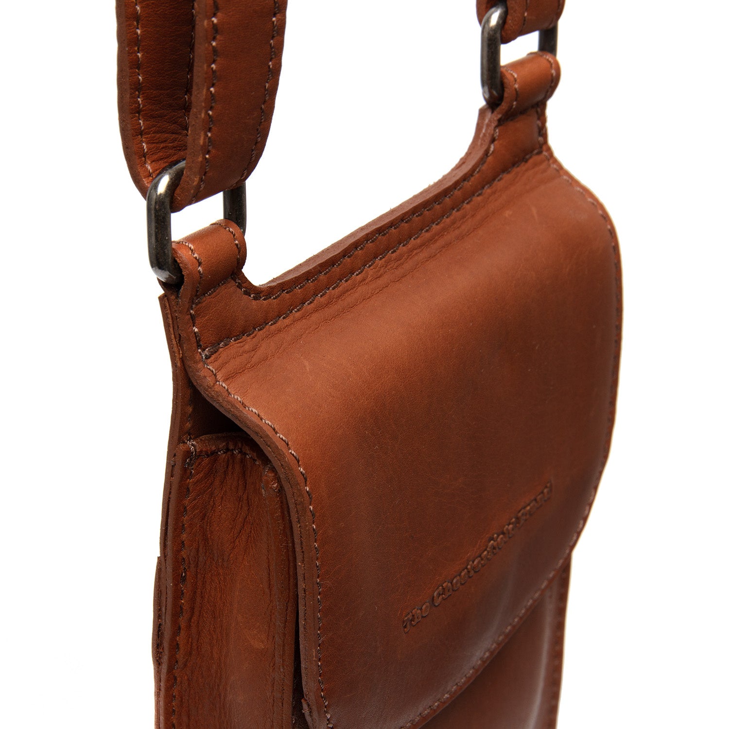 Leather Shoulder Bag Cognac Nebra