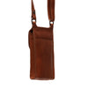 Leather Shoulder Bag Cognac Nebra