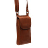 Leather Shoulder Bag Cognac Nebra