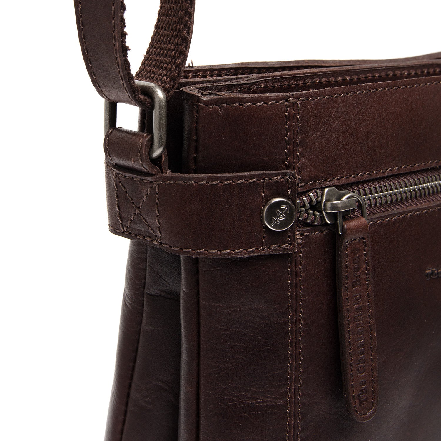 Leather Shoulder Bag Brown Brandis