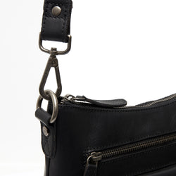 Leather Shoulder Bag Black Ronda