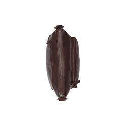 Leather Shoulder Bag Brown Ronda