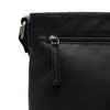 Leather Shoulder Bag Black Almeria