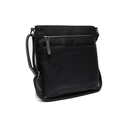 Leather Shoulder Bag Black Almeria