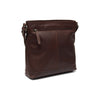 Leather Shoulder Bag Brown Almeria