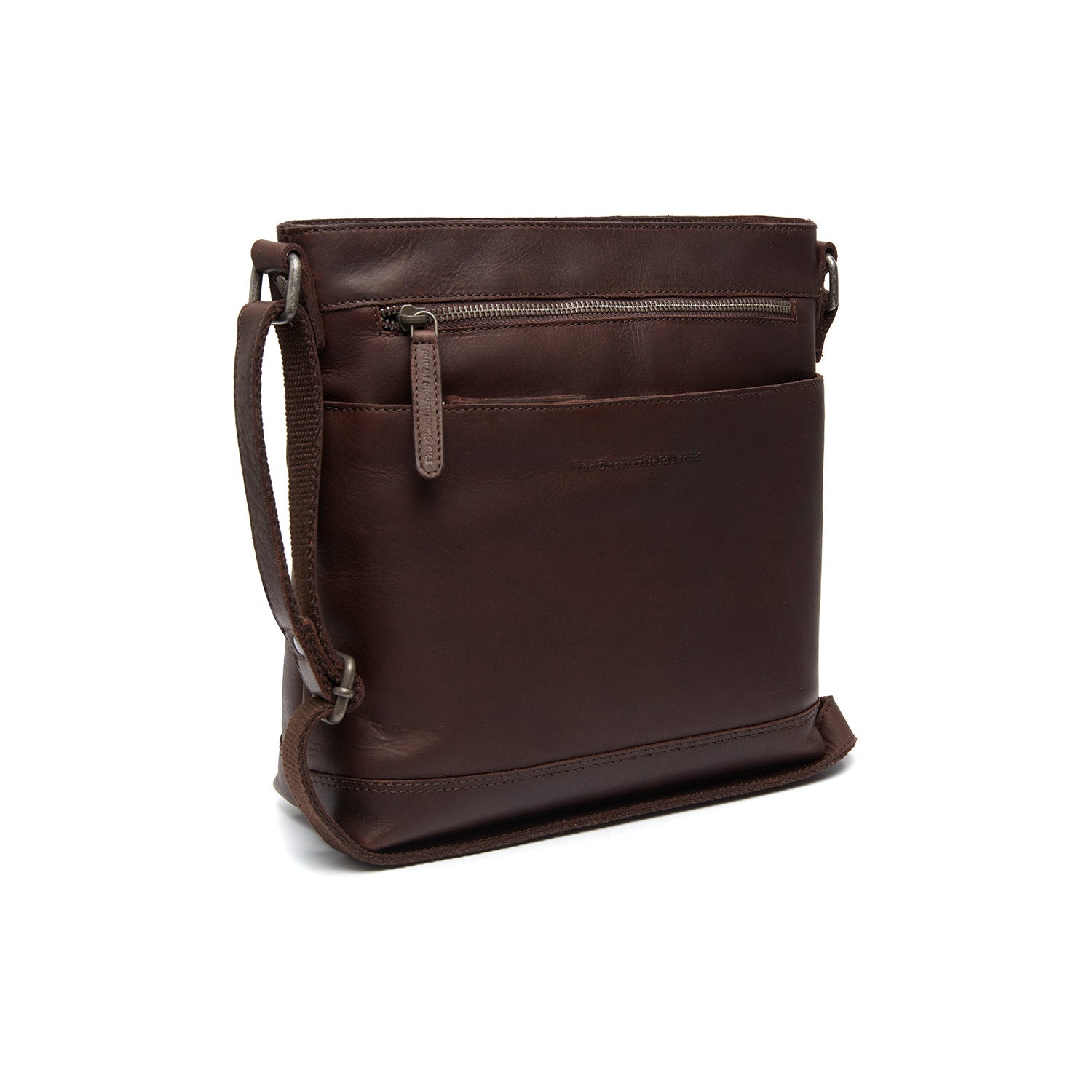 Leather Shoulder Bag Brown Almeria