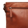 Leather Shoulder Bag Cognac Almeria