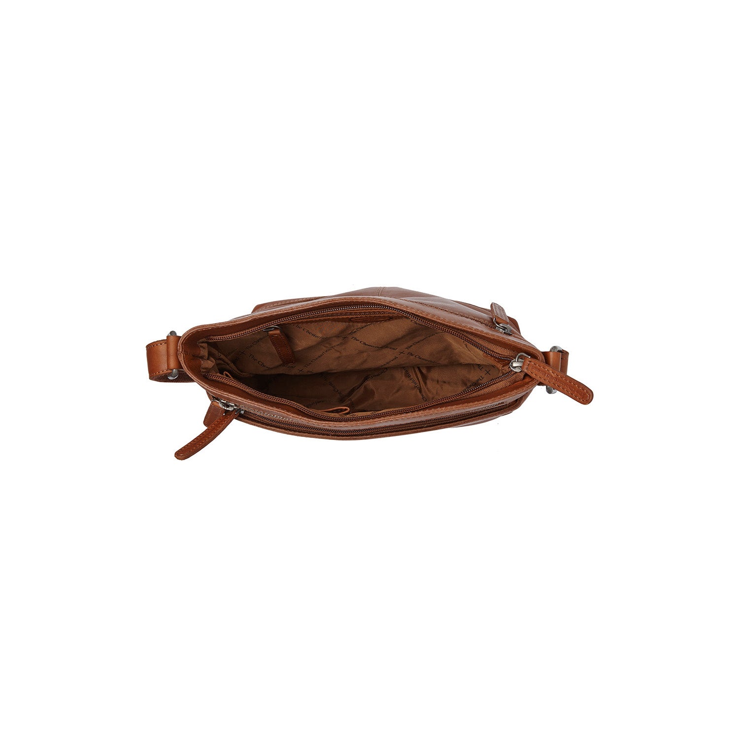 Leather Shoulder Bag Cognac Almeria